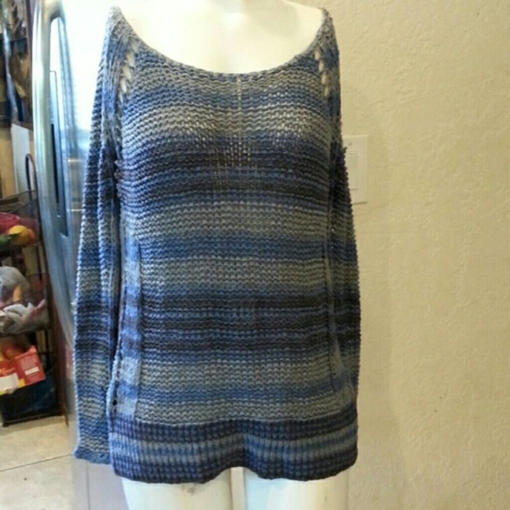 free people Tape Yarn cotton blend pullover